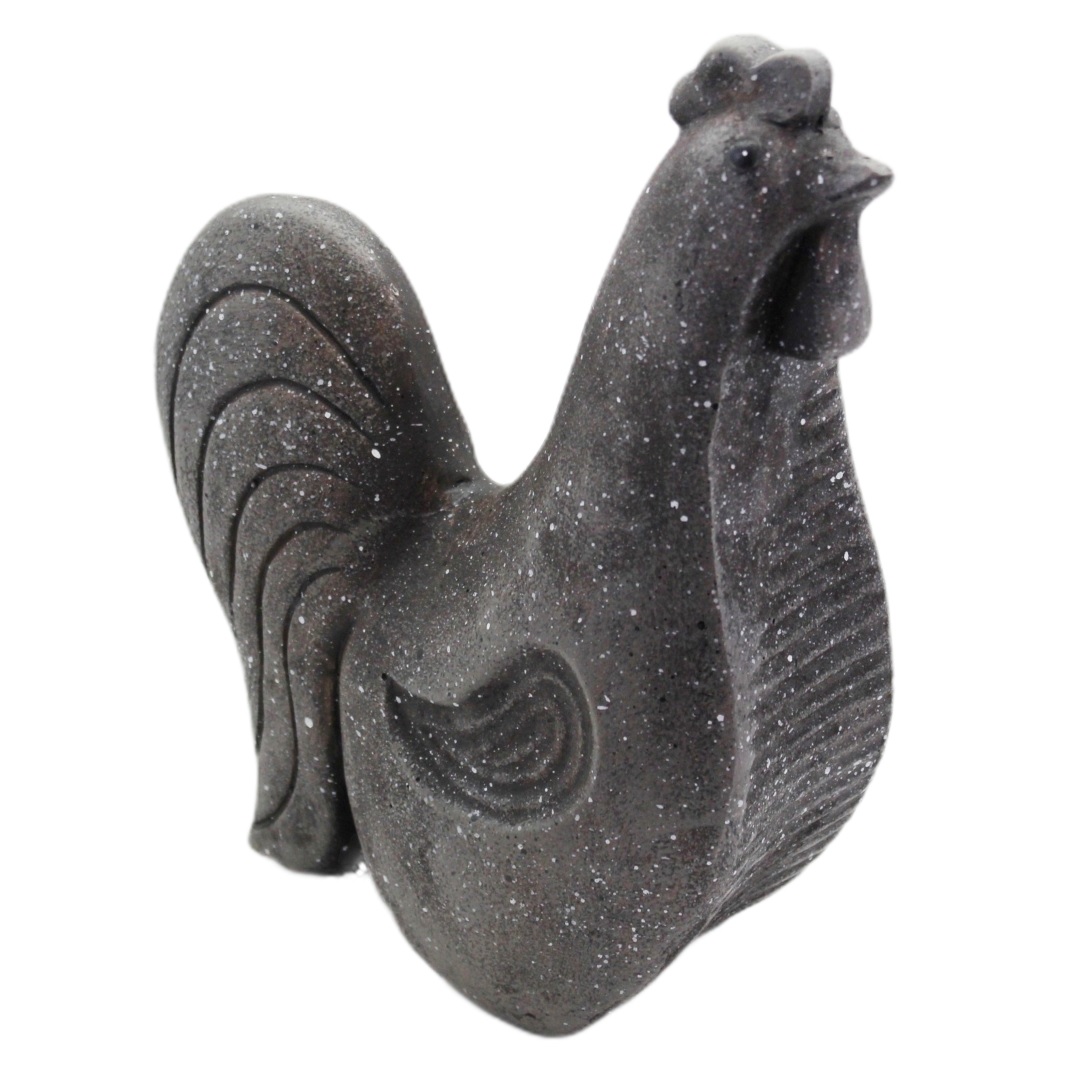 Slepice keramika šedá 24cm